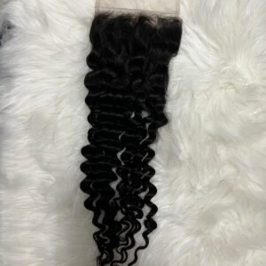 5*5 wavy closure 20inch